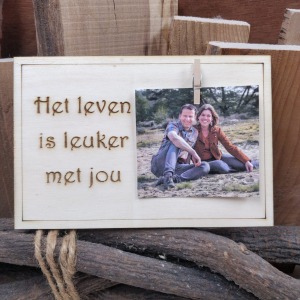 Kaart "Het leven is leuker met jou" Kaart "Het leven is leuker met jou"